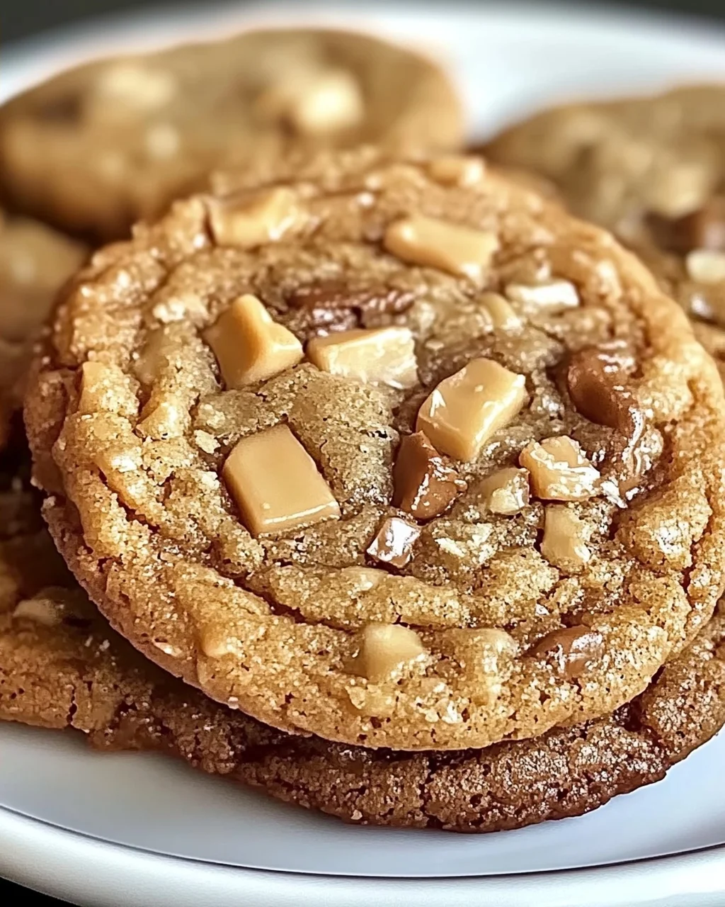 Braune Butter Kaffee Toffee Kekse für Kaffeeliebhaber