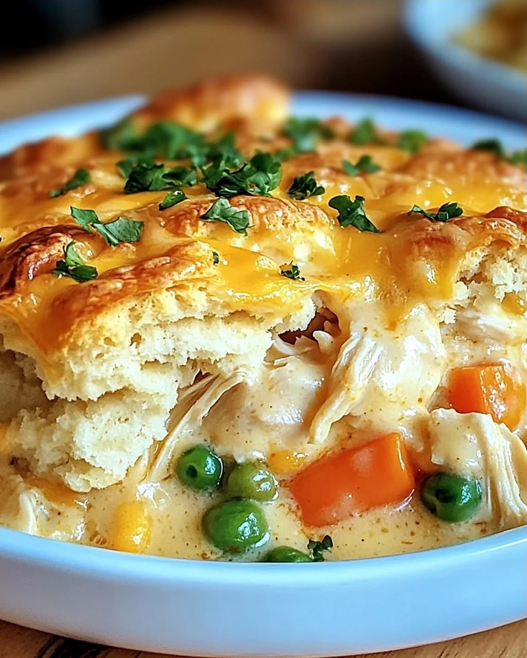Cheddar-Bay-Hähnchen-Cobbler für gemütliche Abende