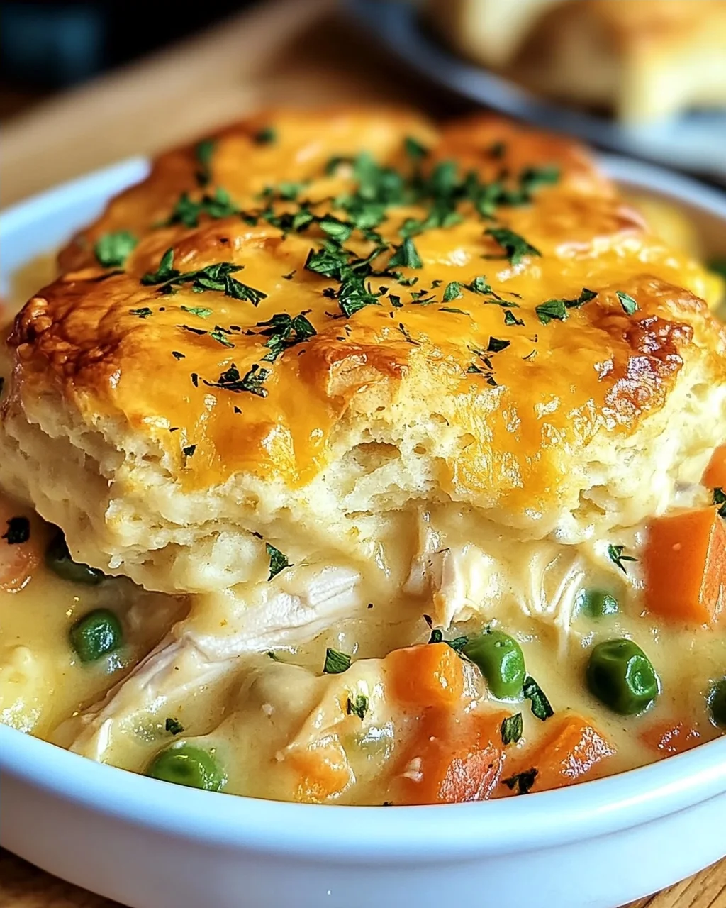 Cheddar-Bay-Hähnchen-Cobbler für gemütliche Abende