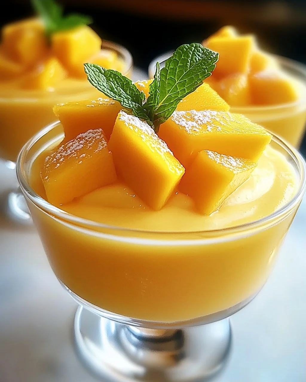 Cremige Mango-Mousse