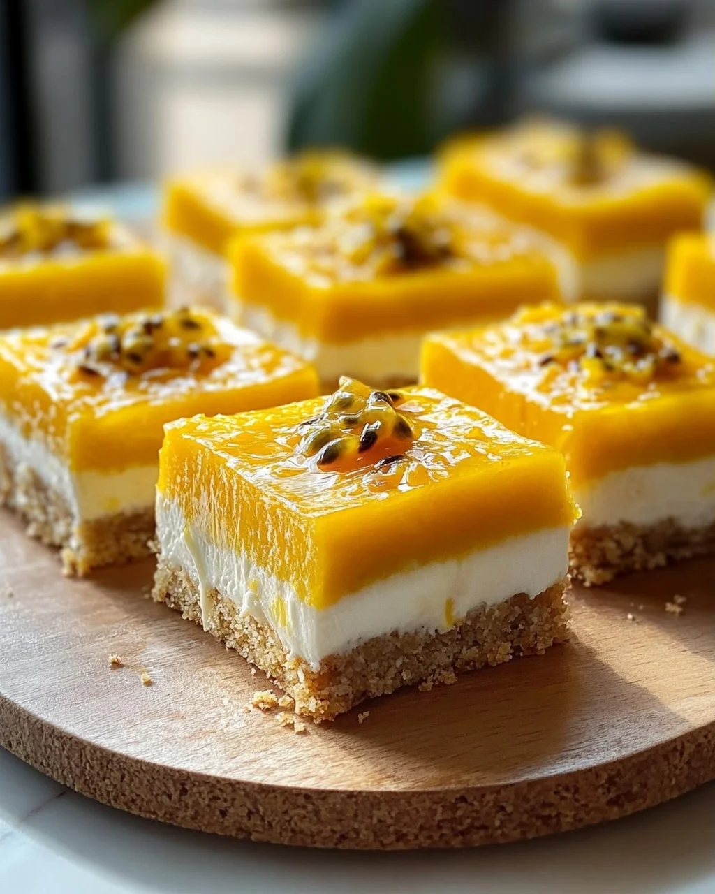Cremige Mango-Passionsfrucht-Riegel: Tropischer Genuss!