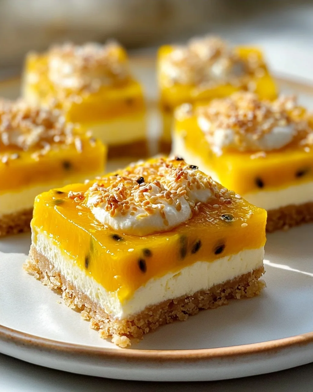 Cremige Mango-Passionsfrucht-Riegel: Tropischer Genuss!