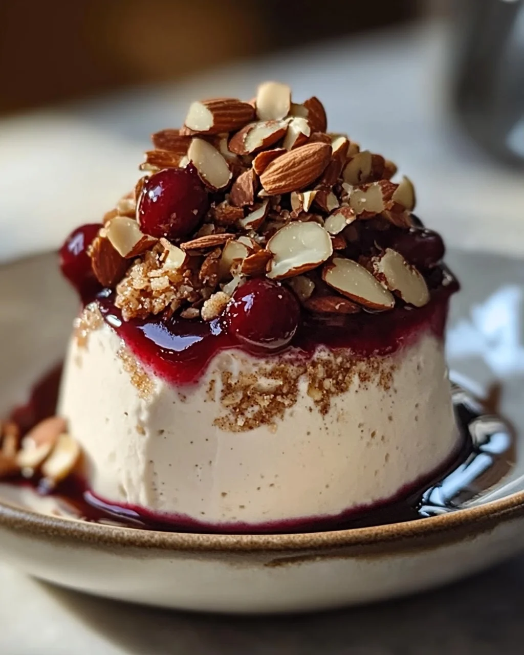 Cremiges Zimtparfait mit gebrannten Mandeln genießen!