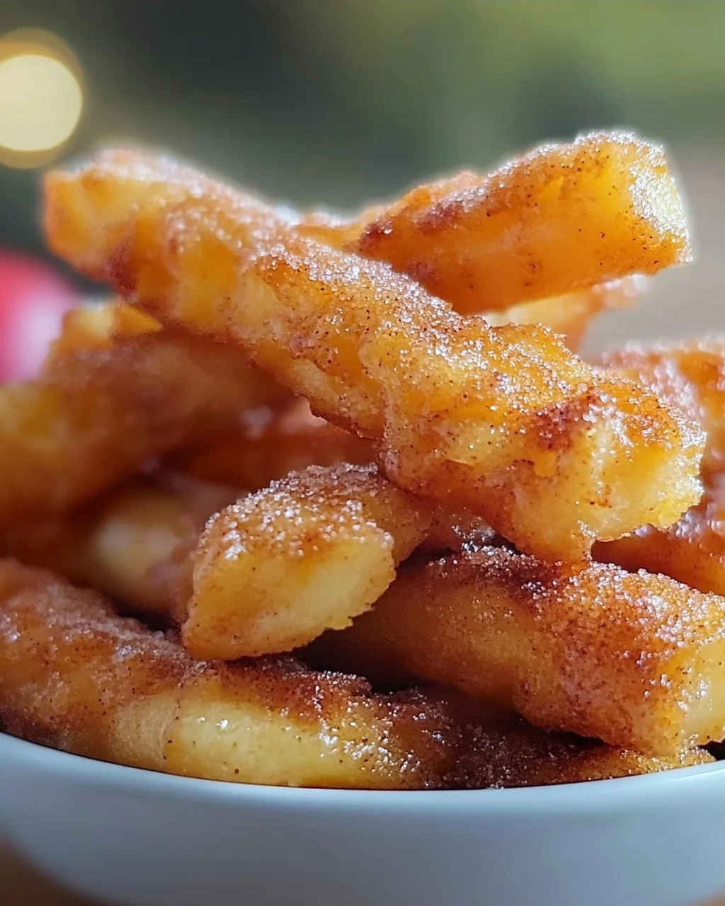 Crispy Air Fryer Apple Sticks Recipe - Healthy Snack Idea