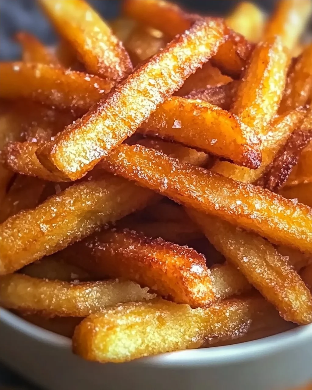 Crispy Apfel Pommes: Heißluftfritteuse Rezept leicht gemacht