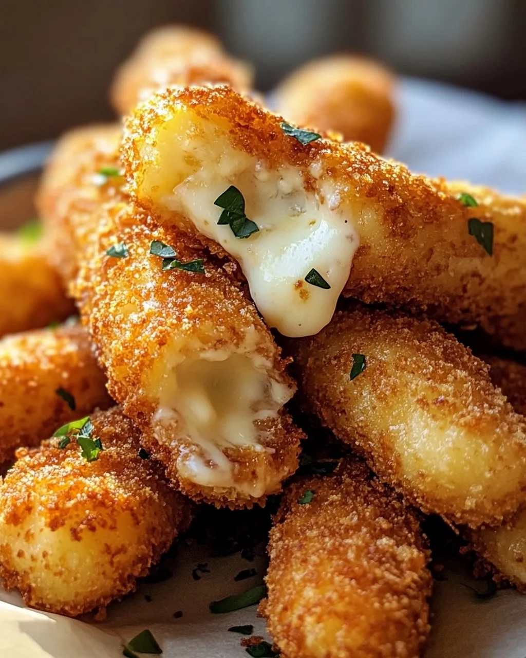 Crispy Mini Mozzarella Sticks from the Airfryer