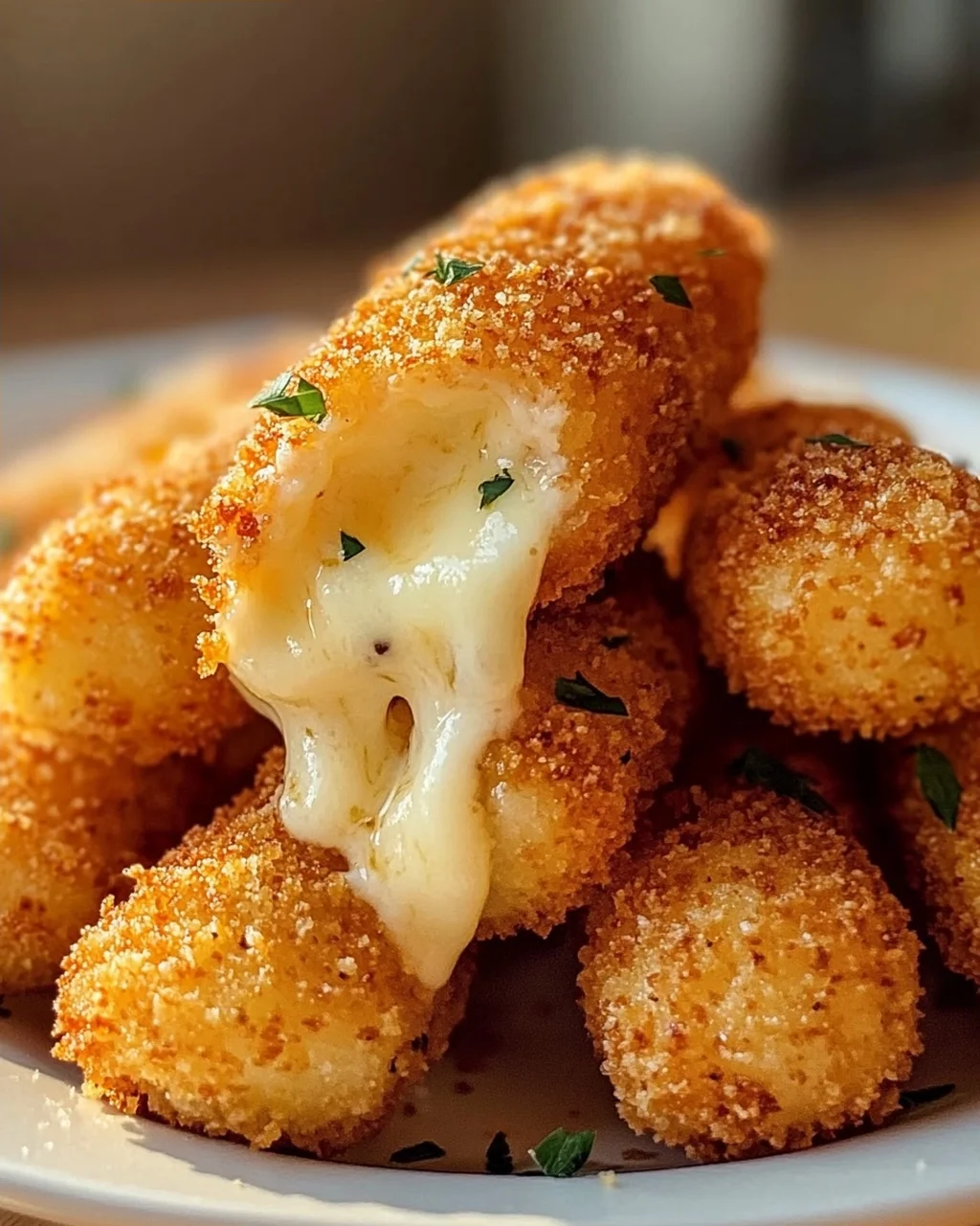 Crispy Mini Mozzarella Sticks from the Airfryer