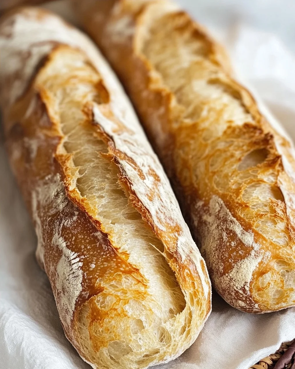 Einfaches Rezept für knuspriges Baguette