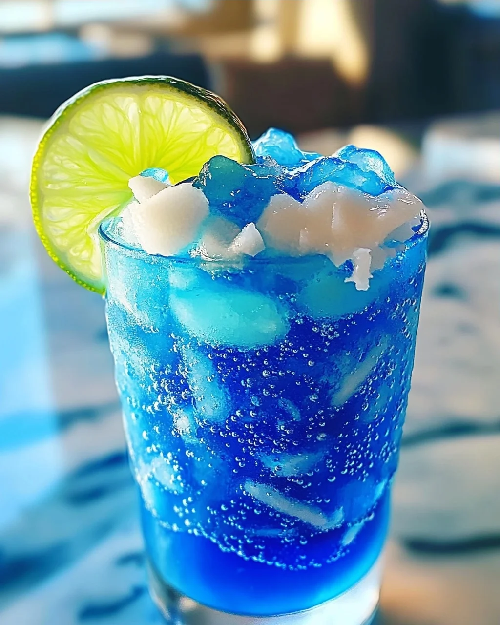 Elektrische Limette Schmutziges Soda für den Sommer