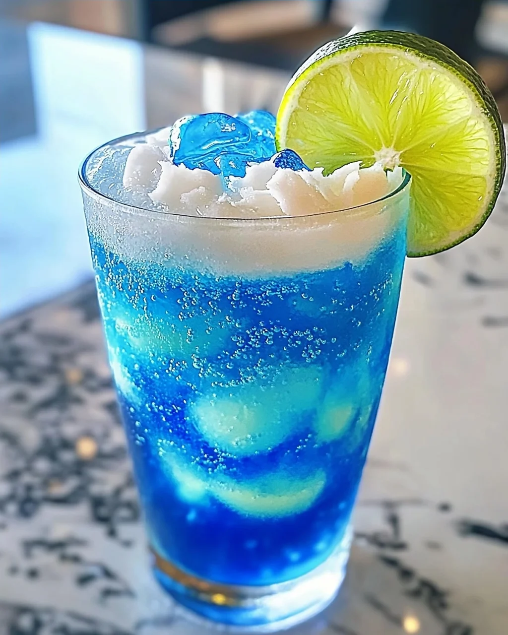 Elektrische Limette Schmutziges Soda für den Sommer