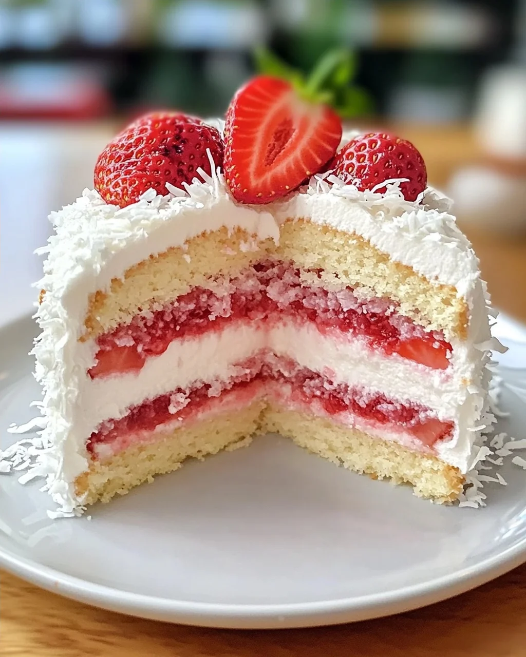 Erdbeer-Kokos-Schaumkuchen leicht gemacht