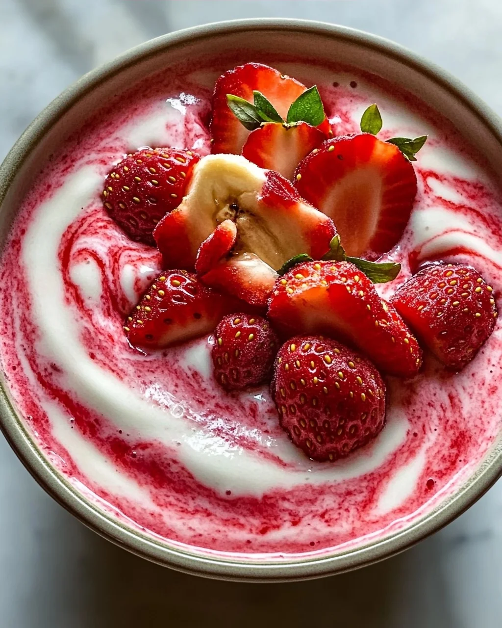 Erdbeer Swirl Smoothie Bowl: Das ultimative Sommer-Rezept