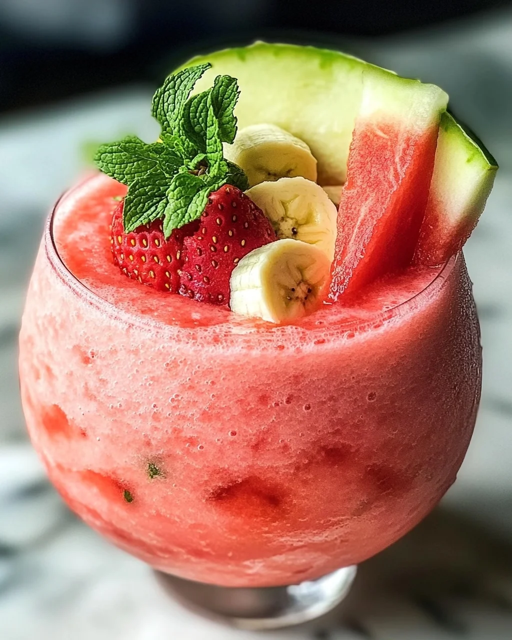 Erfrischender Wassermelonen-Smoothie für den Sommer
