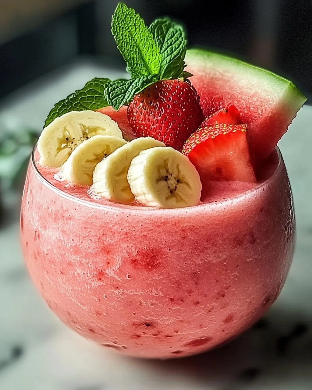Erfrischender Wassermelonen-Smoothie für den Sommer