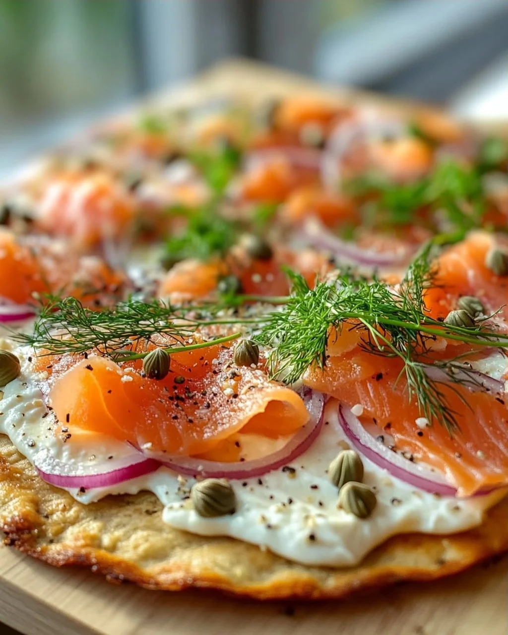 Geräucherter Lachs Frühstücks-Flatbread – Perfekt für den Start!