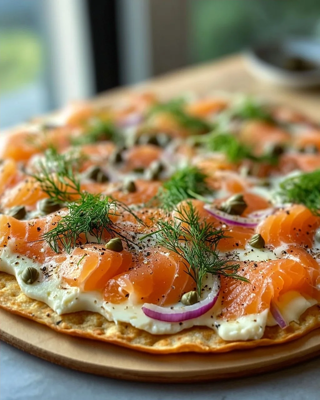 Geräucherter Lachs Frühstücks-Flatbread – Perfekt für den Start!