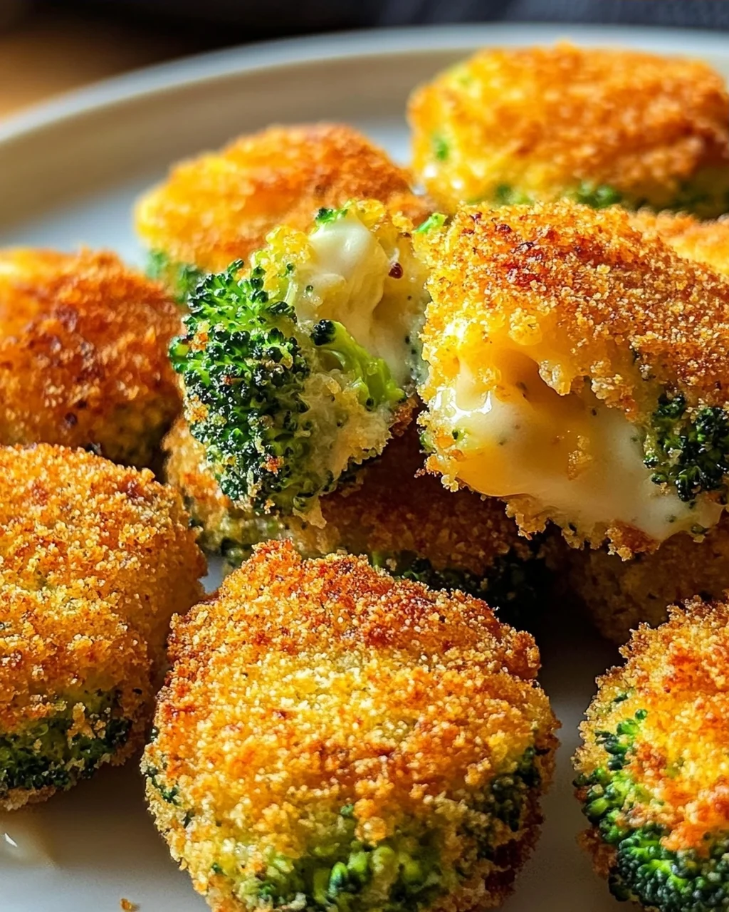 Knusprige Brokkoli Käse Nuggets