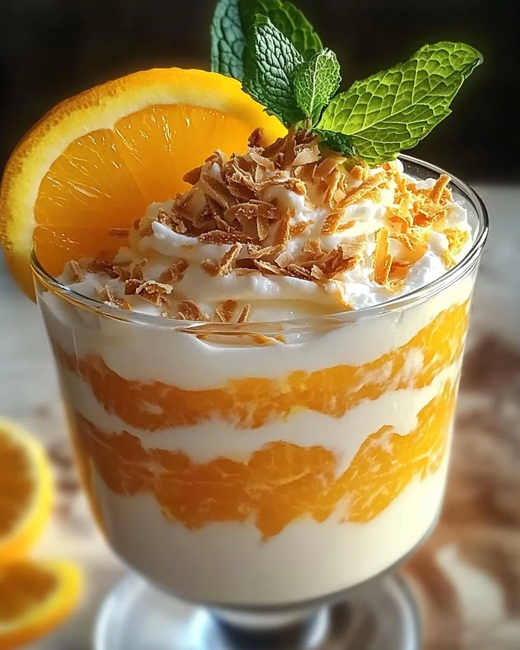 Kokosnuss Orange Glühen – Ein einfacher Desserttraum