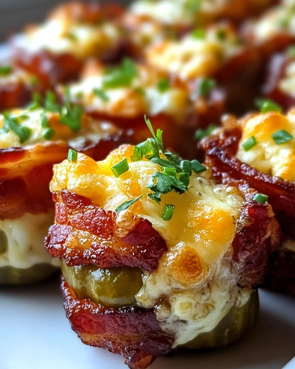 Leckere Käse-Dill-Gurken Rinderspeck-Shots – Schnell & Knusprig