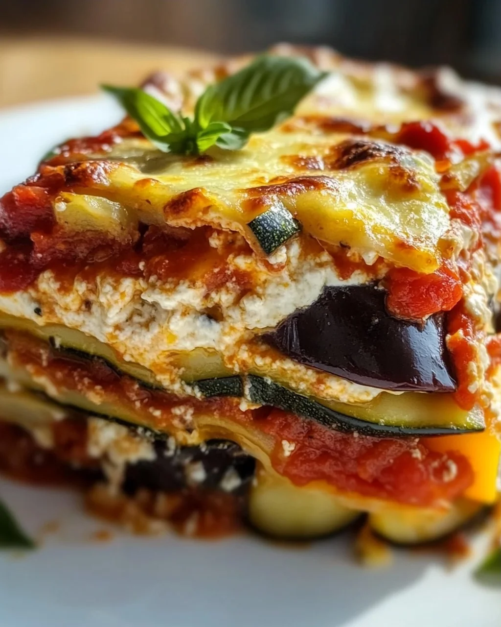 Mediterrane Gemüse-Lasagne mit cremiger Ricotta genießen