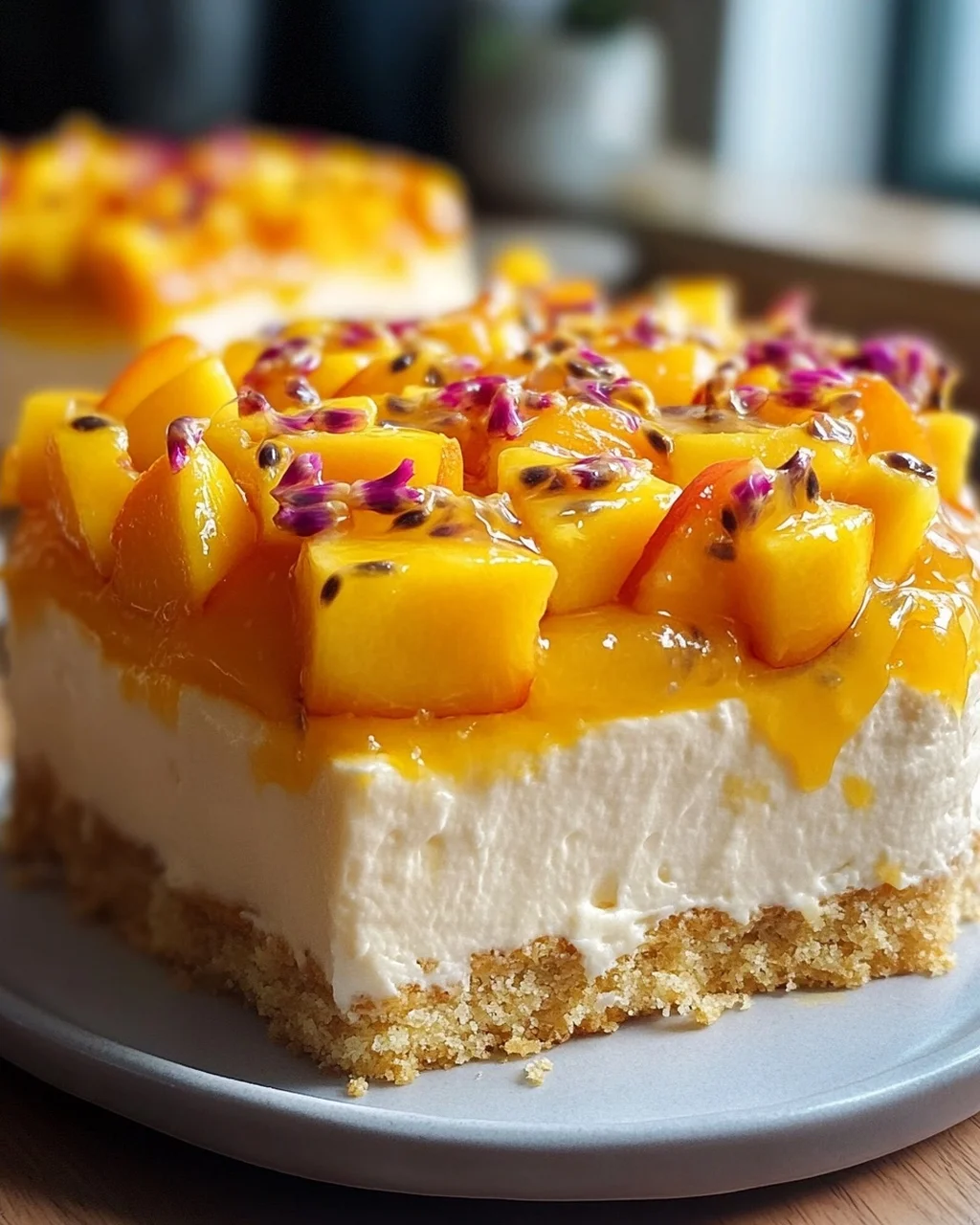 Pfirsich Maracuja Torte ohne Backen