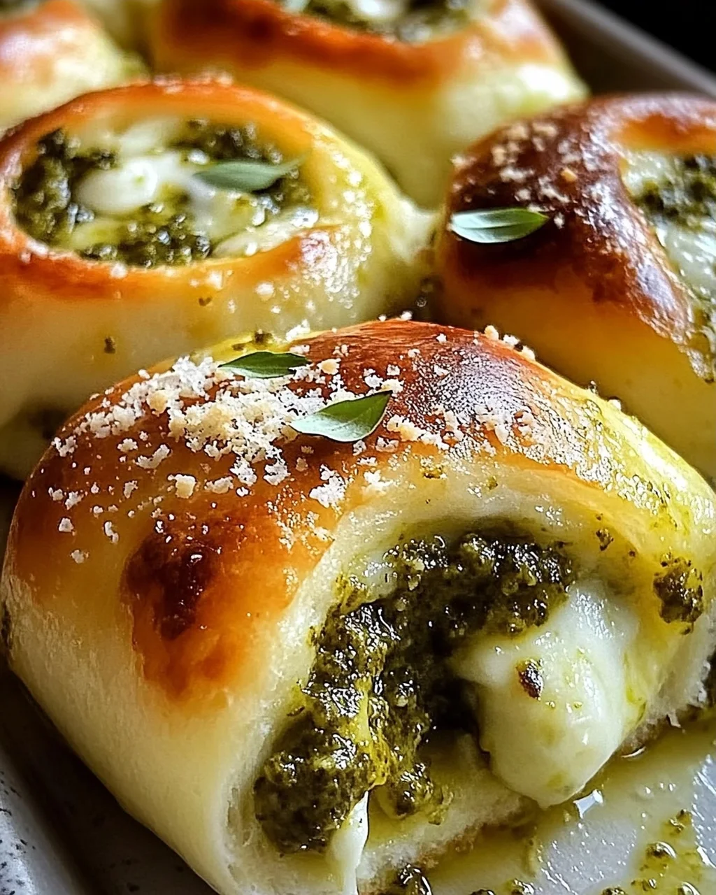 Pizzaschnecken: Pesto, Mozzarella – einfach unwiderstehlich!
