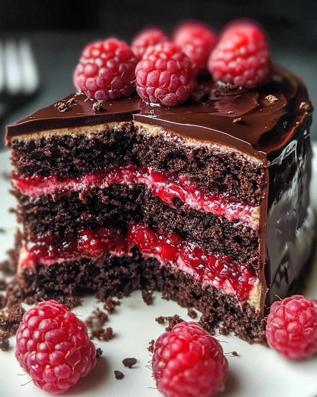 Reichhaltiger Schokoladen-Himbeer-Kuchen Rezept - unwiderstehlich!