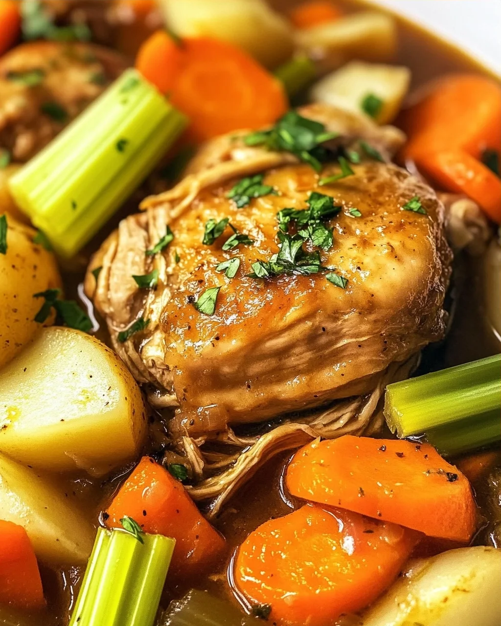Saftiger Crockpot Chicken Pot Roast – Einfach & Lecker!