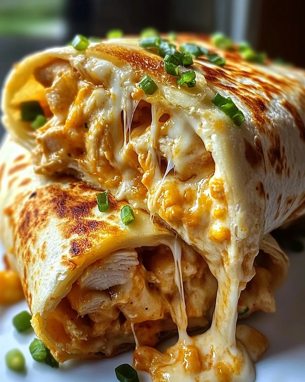 Schnelle Käse Knoblauch Hähnchen Wraps