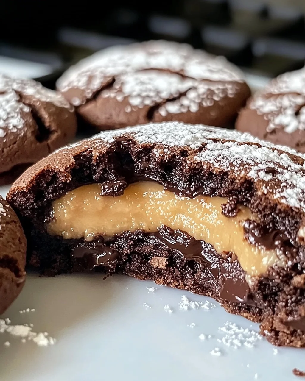 Schokoladen-Erdnussbutter gefüllte Kekse Rezept
