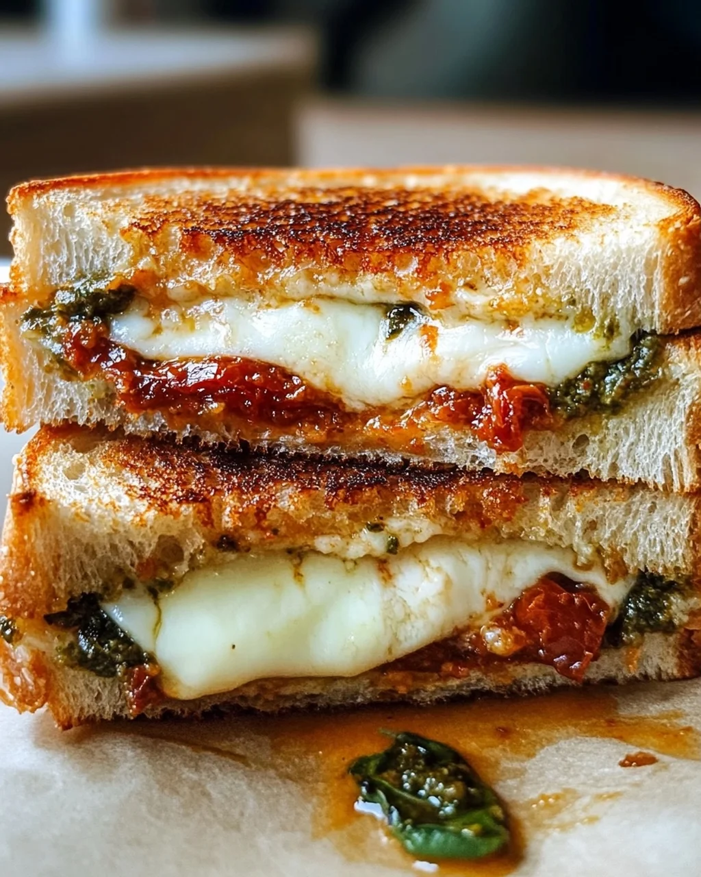 Sonnengetrocknete Tomaten Pesto Grilled Cheese