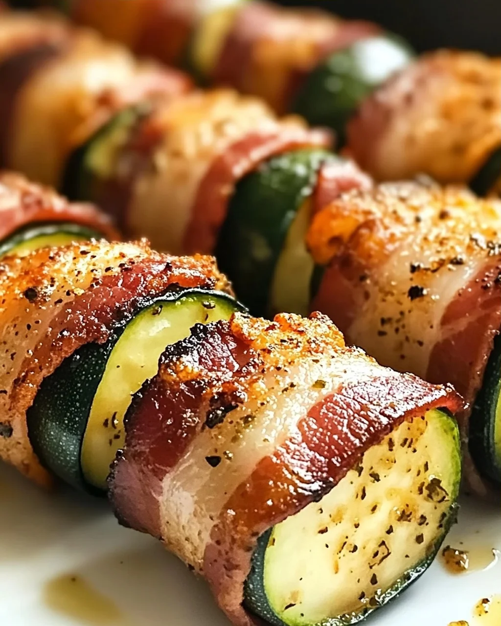 Speck-Umwickelte Zucchini-Bissen für den perfekten Snack