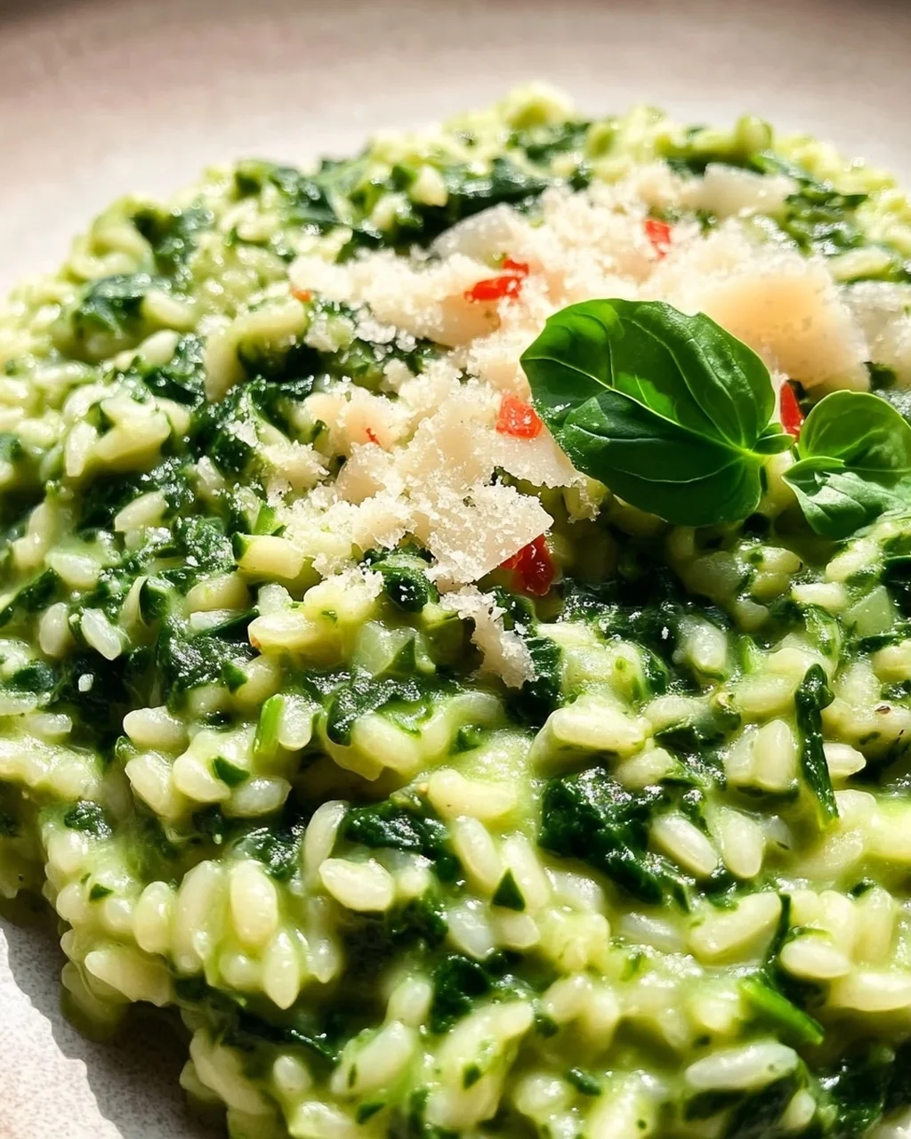 Spinat-Risotto mit frischen Kräutern