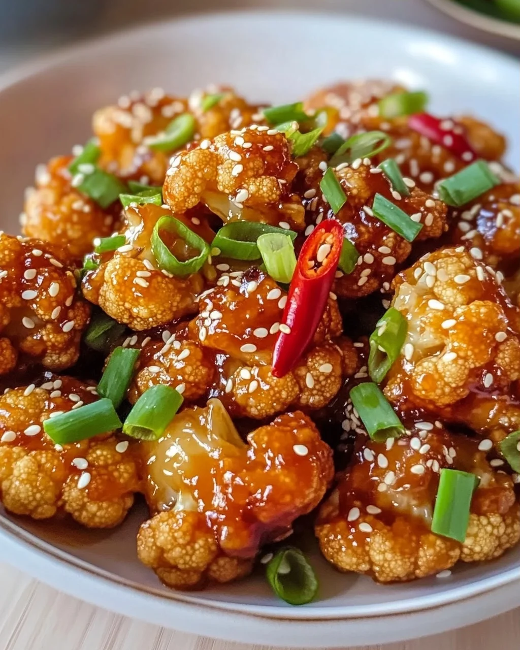 Sticky Sesame Cauliflower