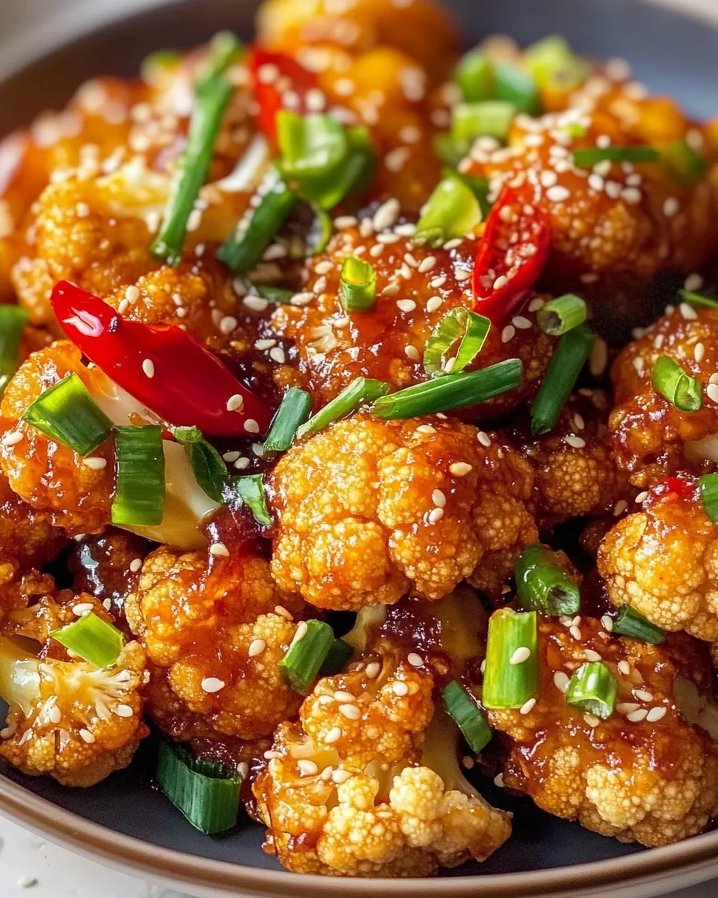 Sticky Sesame Cauliflower