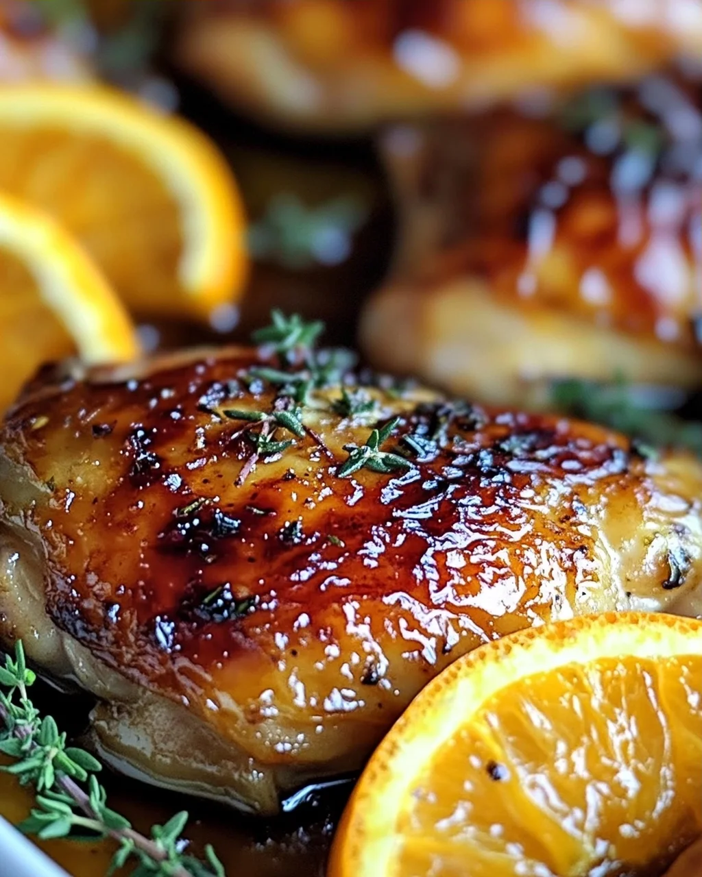 Süß-Herzhaftes Geröstetes Orangen-Hähnchen