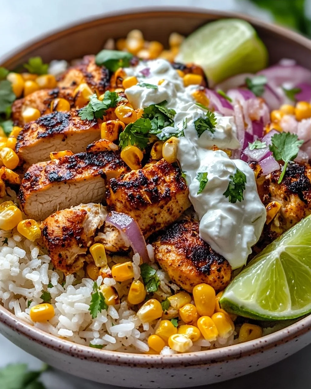 Tasty Street Corn Chicken Bowl