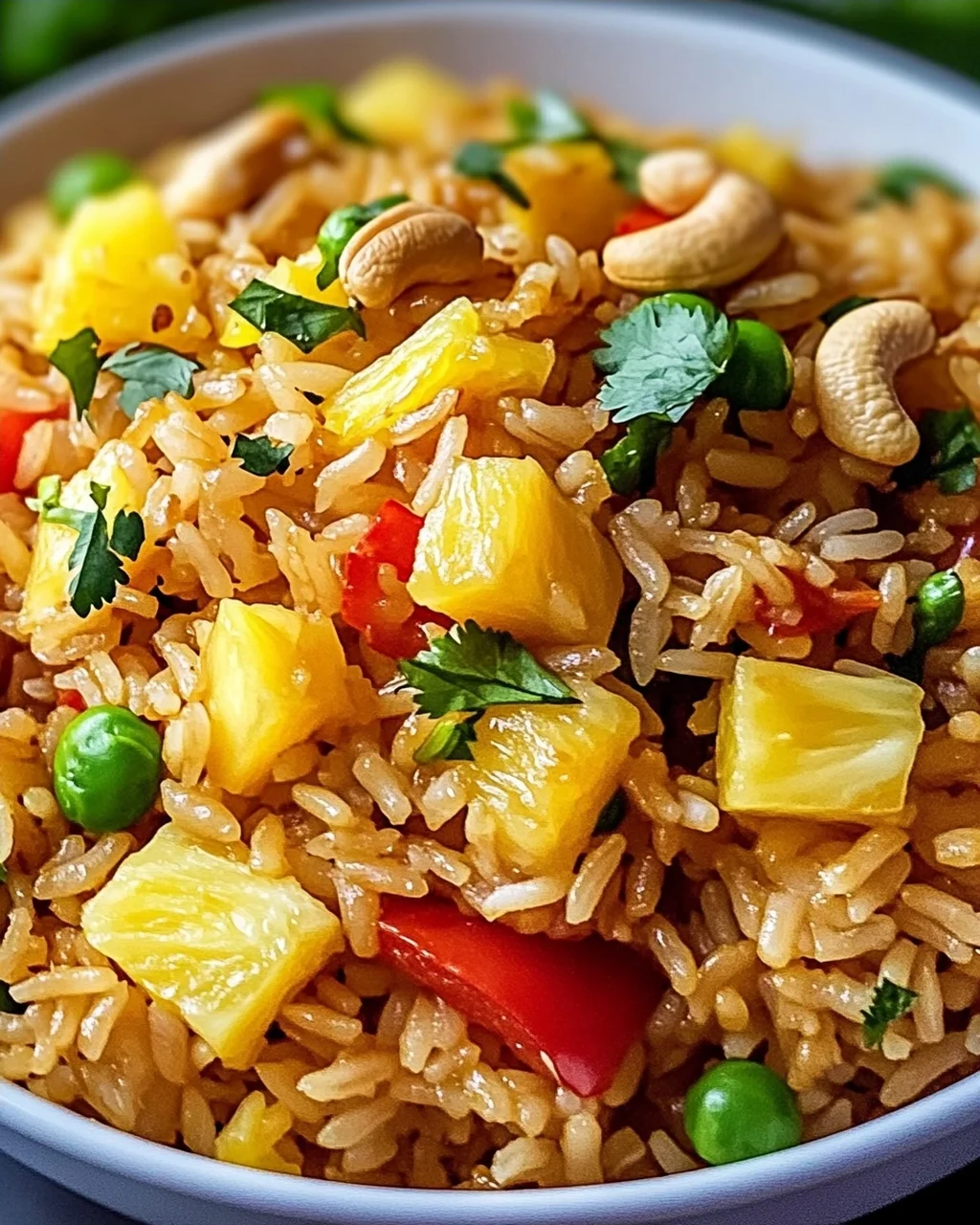 Thailändischer Ananas gebratener Reis für jeden Tag