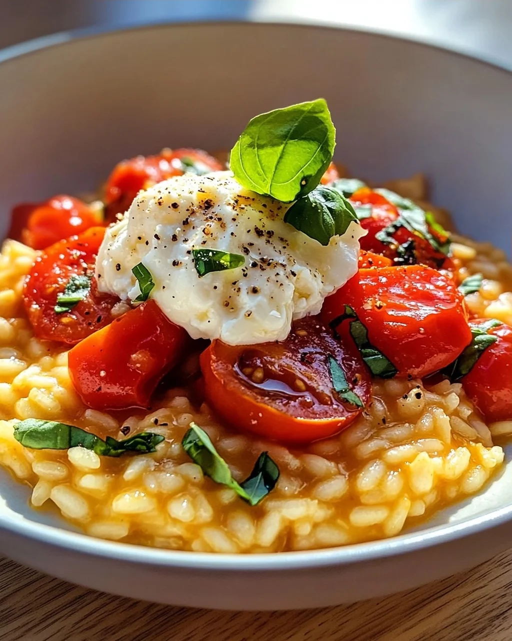 Tomatenrisotto mit Burrata – Cremig & Unwiderstehlich!
