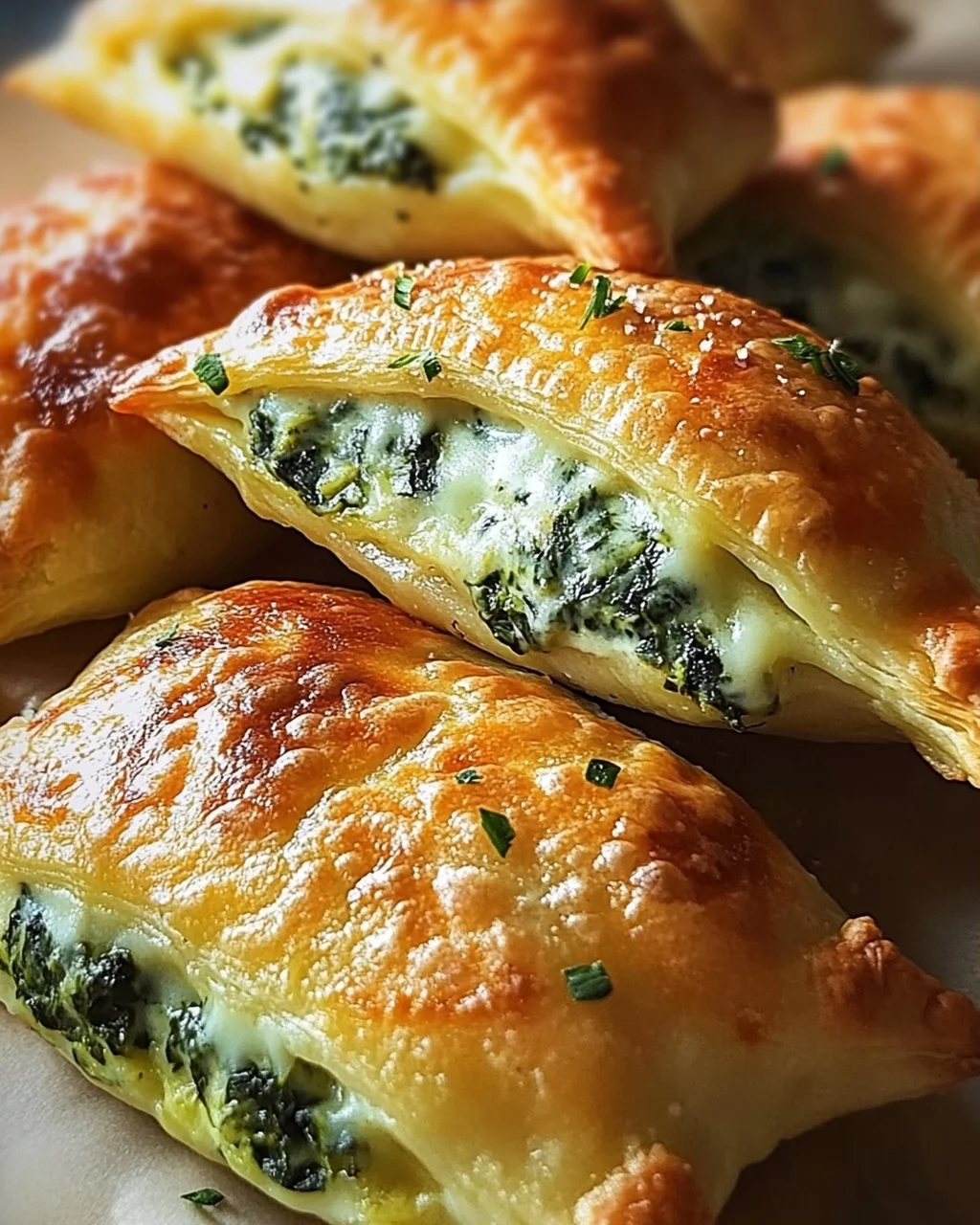 Vegane Kartoffeltaschen mit Spinat-Frischkäse-Füllung