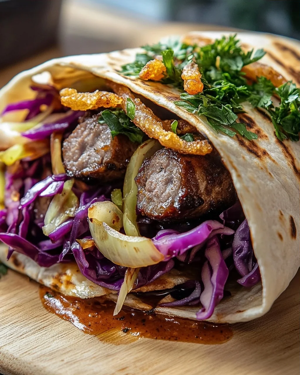 Weihnachtsmarkt Bratwurst Wraps: Dein Wintergenuss!
