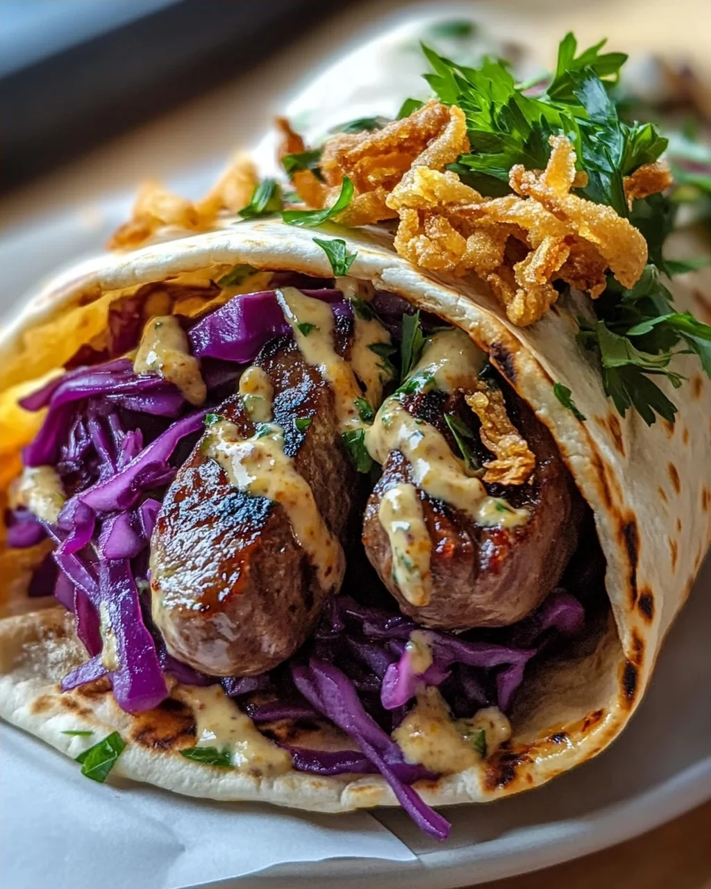 Weihnachtsmarkt Bratwurst Wraps: Dein Wintergenuss!