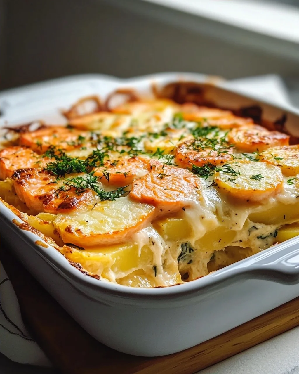 Zarter Lachs Auflauf mit Kartoffeln – Einfach und Lecker!
